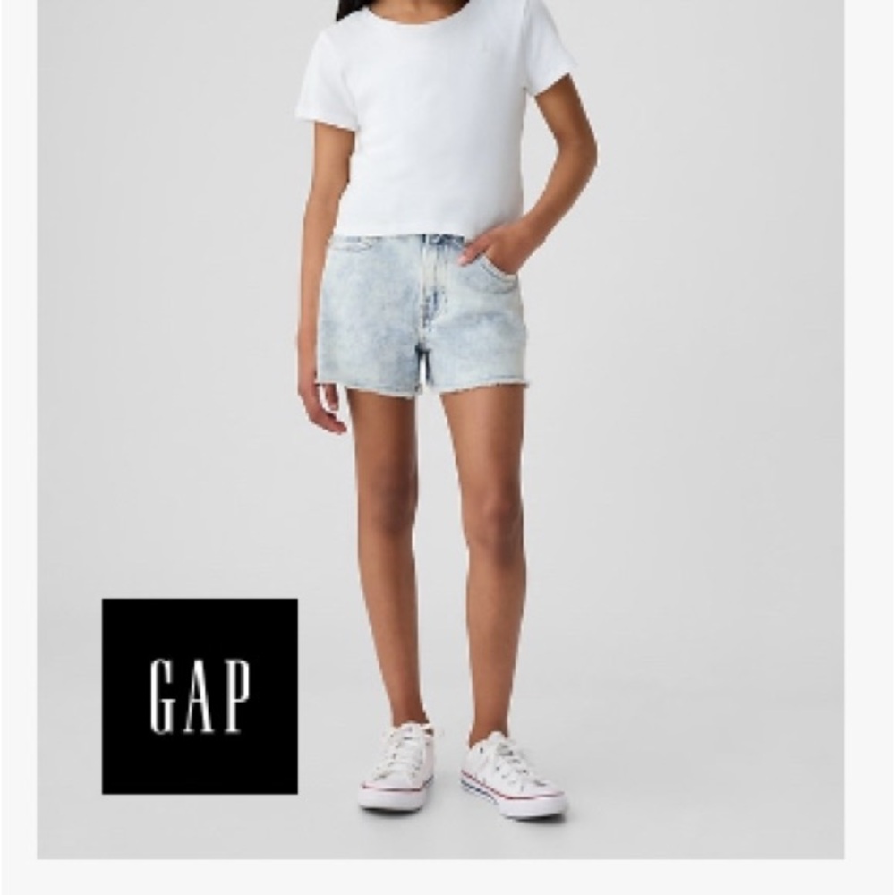 GAP Kids High Rise Denim Shorts